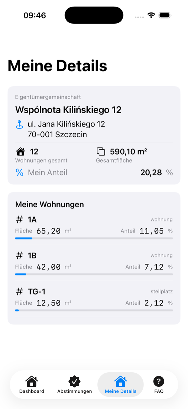 Meine Details